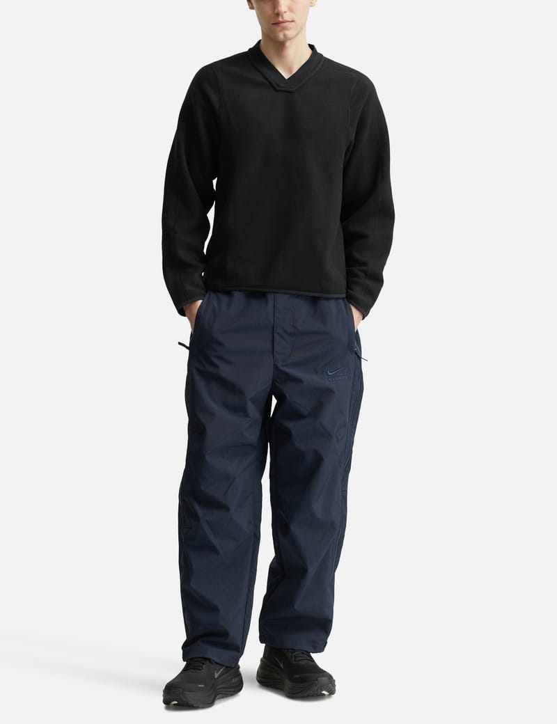 Nike Nike x Stüssy Pullover Thermal - Black V-neck pullover with