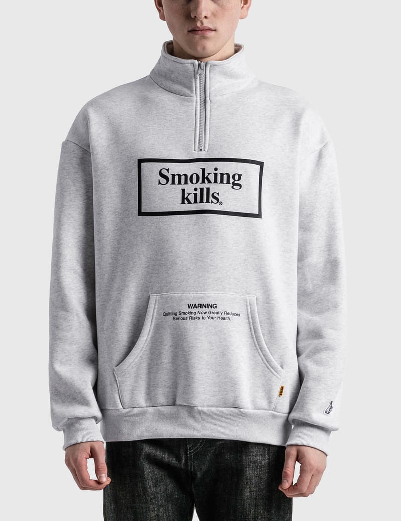 FR2ハーフジップ smoking kills Lサイズ何度もすいませんでした