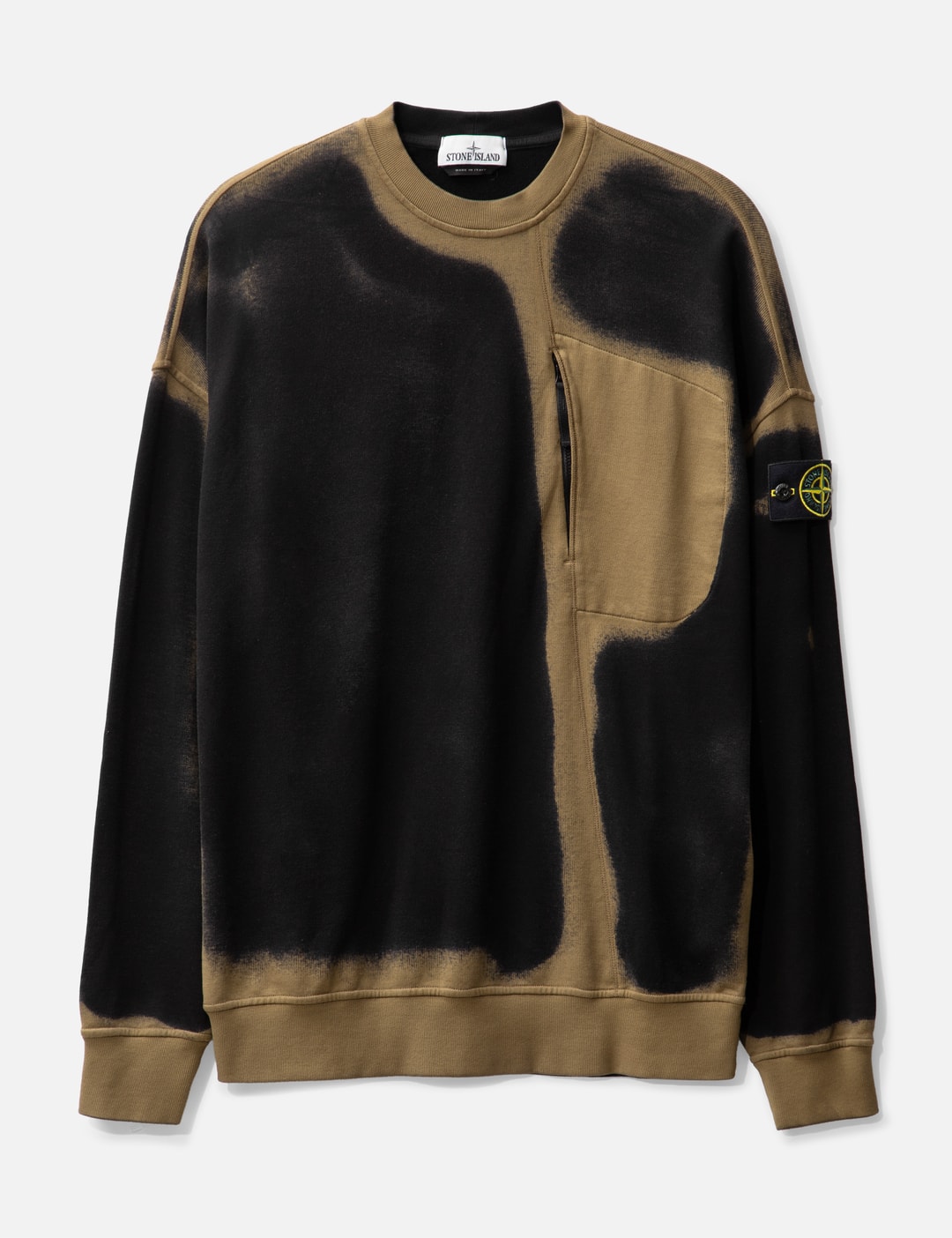 Sweater in Sand Shell Spray Red