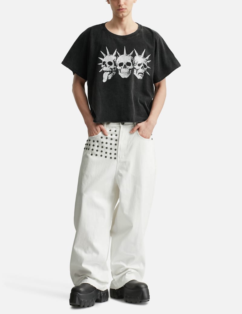 パンツ thoughtwefriends Waxed Baggy Denims Thought We Friends 