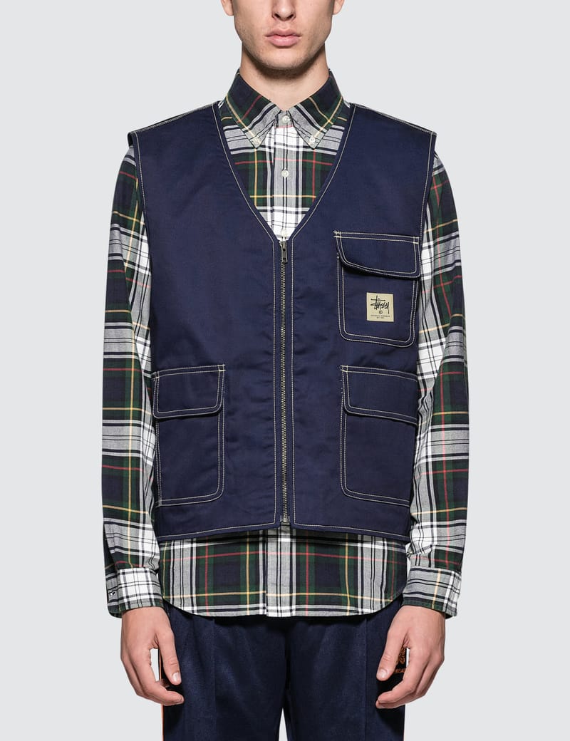 Stüssy - Poly Cotton Work Vest | HBX