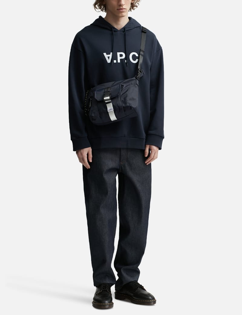 希少　パリ購入　a.p.c A.P.C. Journal Satchel - Japanese denim satchel with adjustable