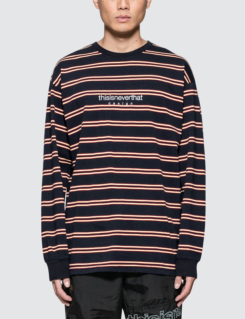 thisisneverthat® - L-logo Stripe L/S Top | HBX - Globally Curated