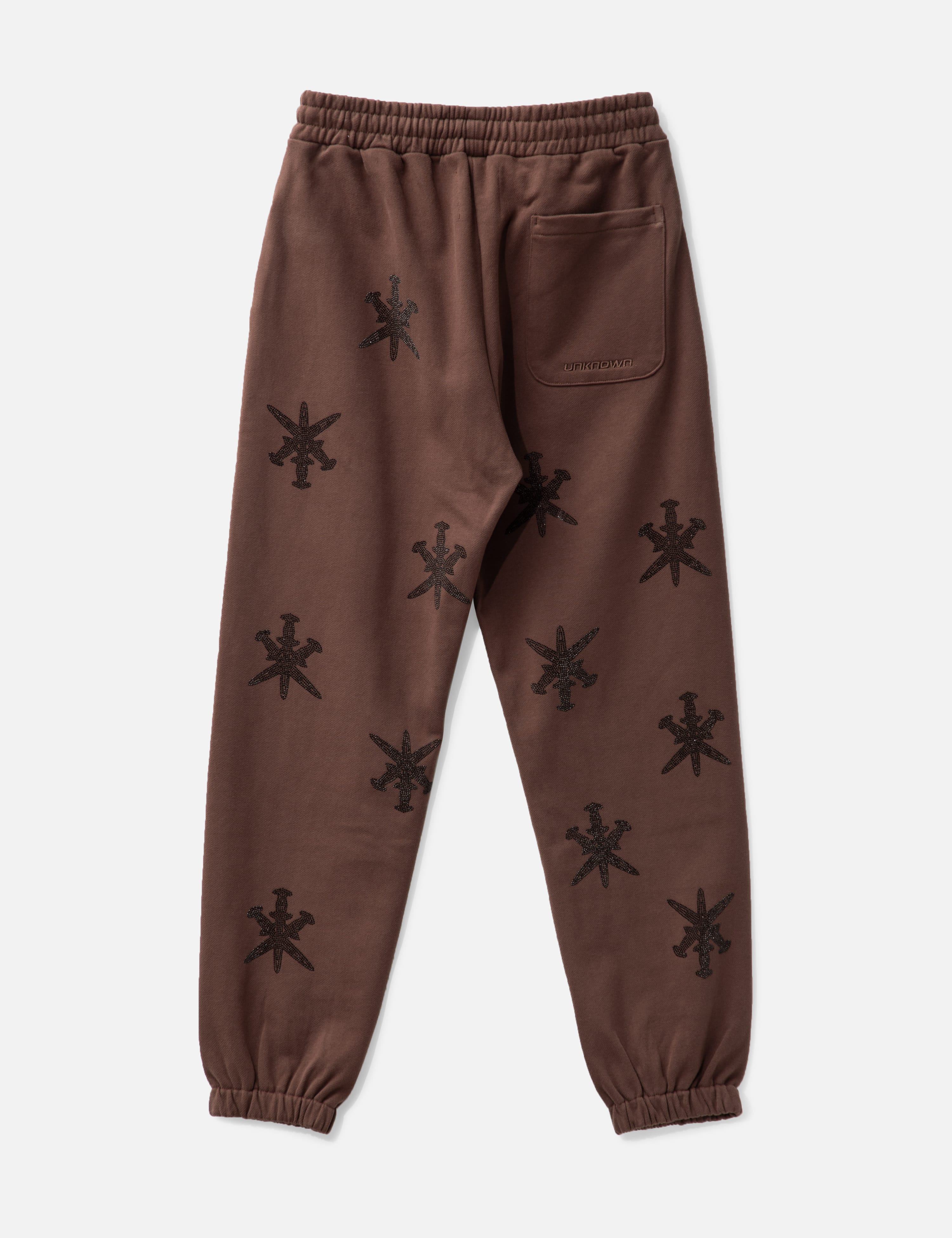 UNKNOWN - Brown Black Rhinestone Jogger | HBX - Globally Curated