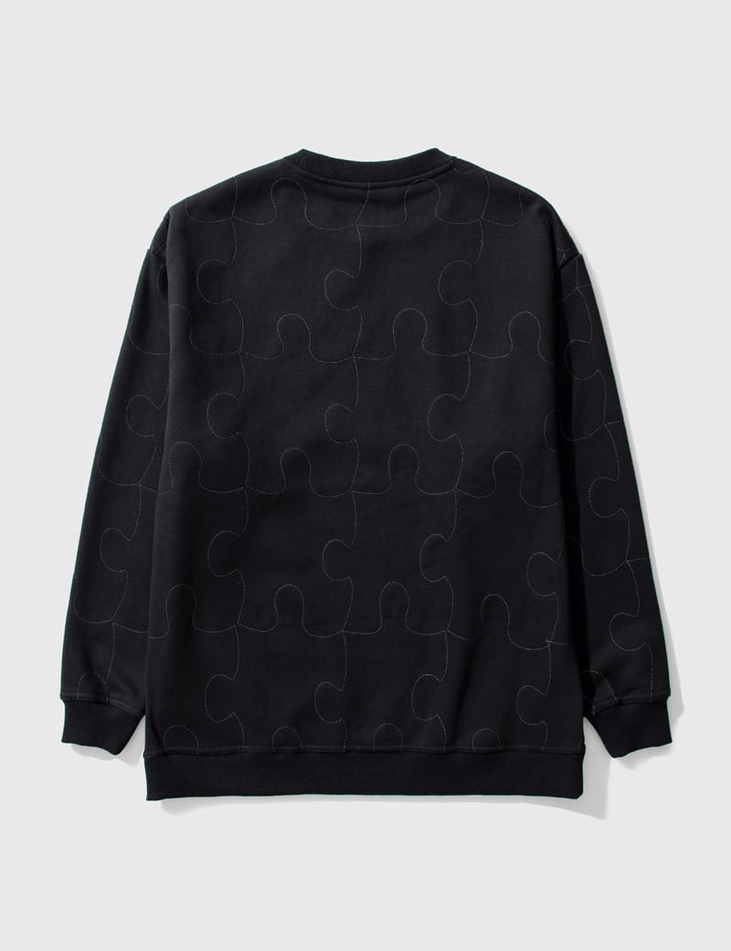 Pleasures - Pieces Reflective Crewneck | HBX - Globally