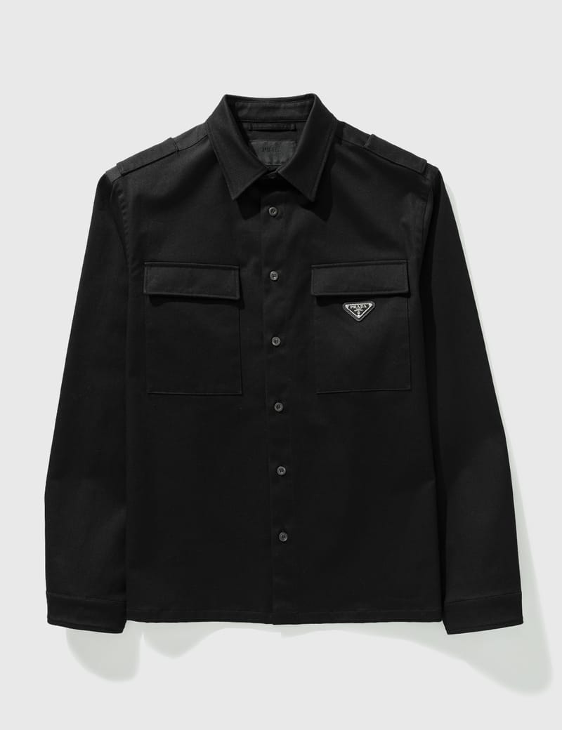 Prada - Gabardine Stretch Cotton Shirt Jacket | HBX - Globally 