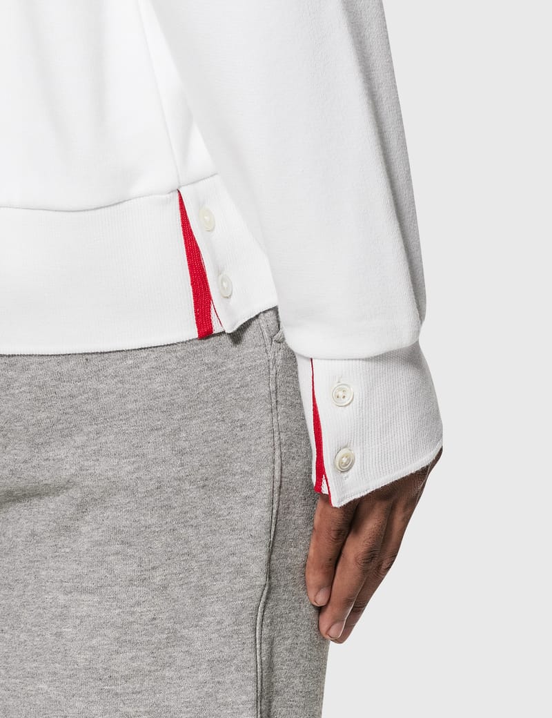 【THOM BROWNE】送料/関税込 Cotton Hoodie With Tricolor Band THOM BROWNE】送料/関税込 Cotton Hoodie With Tricolor Band