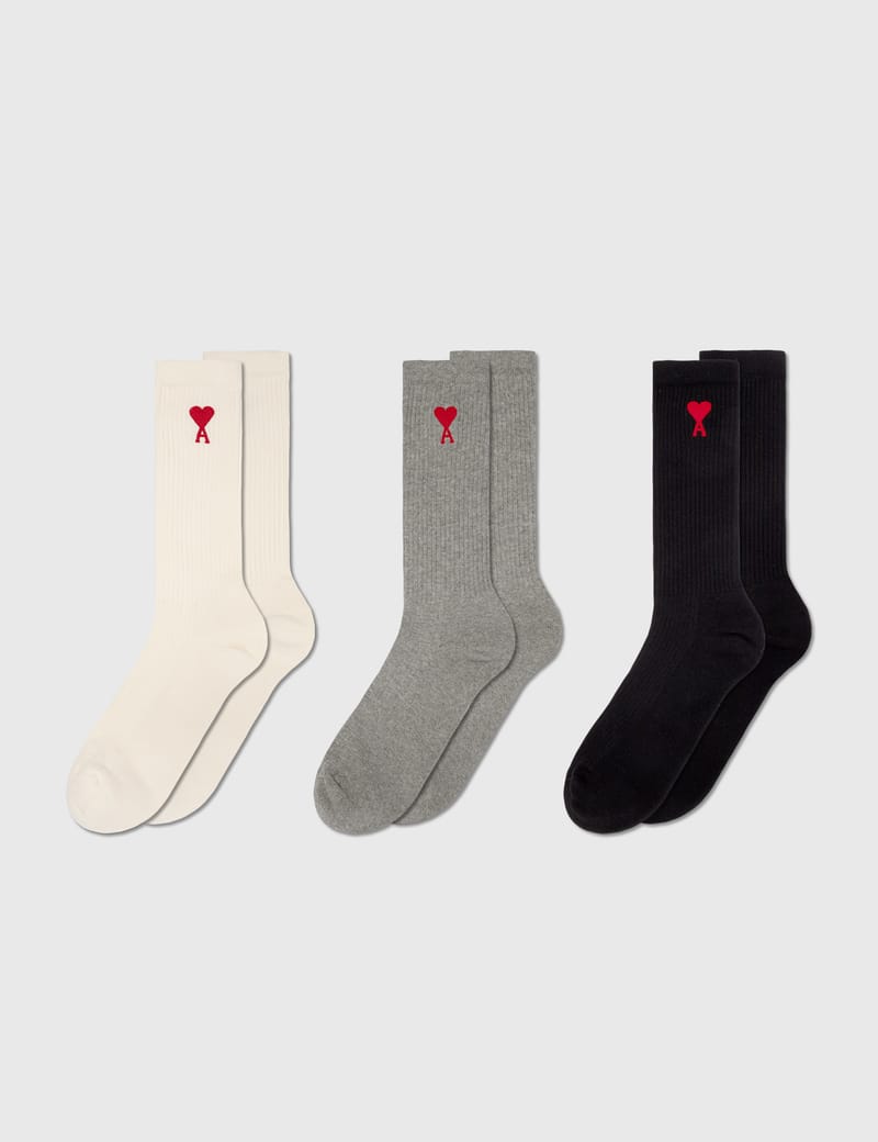 AMIPARIS 靴下3点セット 楽天市場】ami paris アミパリス ソックス 3Pセット THREE-PACK