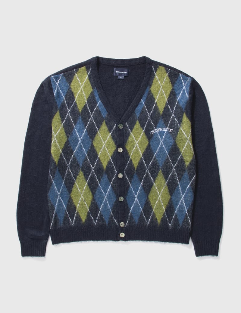 thisisneverthat® - Argyle Cardigan | HBX - Globally Curated