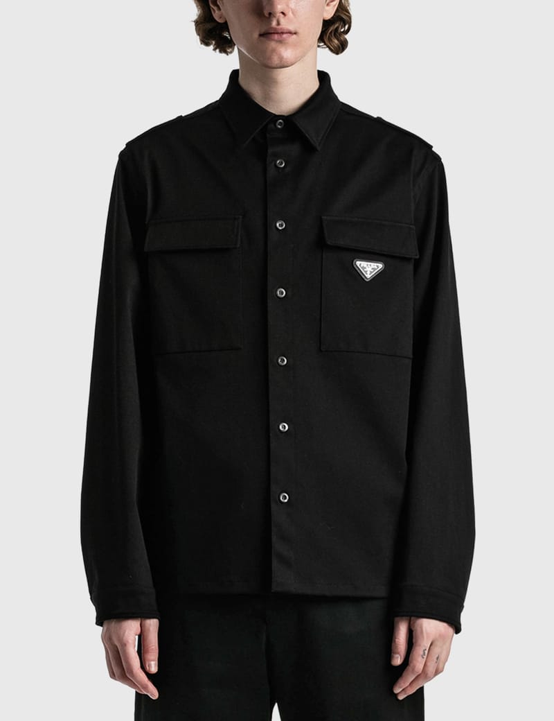 Prada - Gabardine Stretch Cotton Shirt Jacket | HBX - Globally