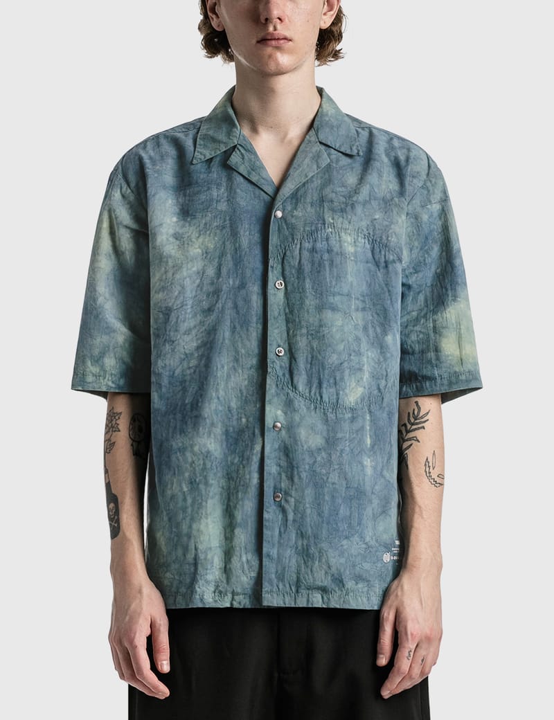 NULABEL CM1Y0K42 - Garment Dyed Open Collar Shirt | HBX - Globally