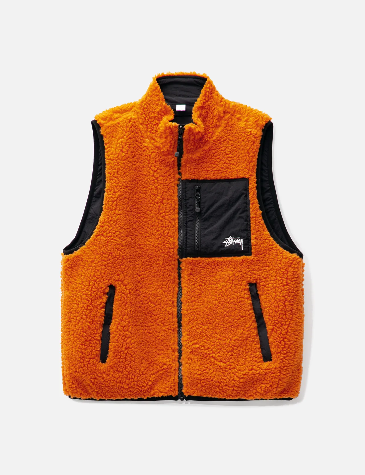 Stüssy - Sherpa Reversible Vest | HBX - Globally Curated Fashion