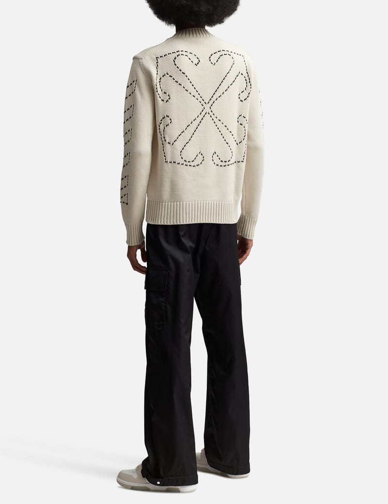 Off-White™ - Stitch Arrow Knit Sweater | HBX - Globally Off-White™ - Stitch Arrow Knit Sweater | HBX - Globally