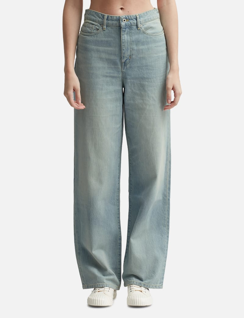 Kenzo Wide Japanese Denim Jeans HBX Globally Curated Fashion