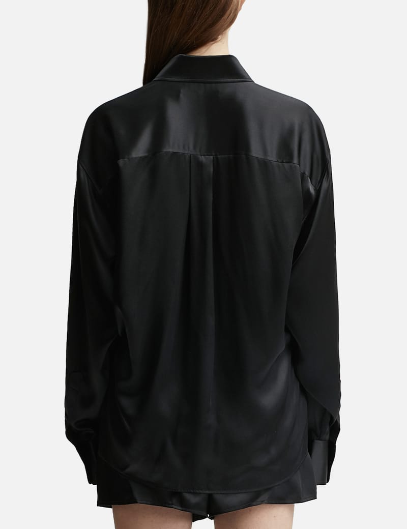 T By Alexander Wang - Logo Detail Button Up Boxer Short