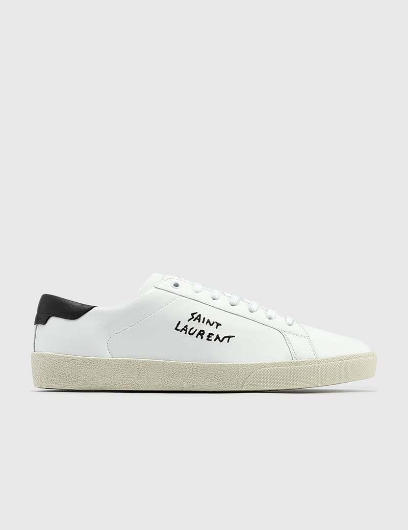 Saint Laurent - Court Classic SL/06 Embroidered Leather Sneaker | HBX