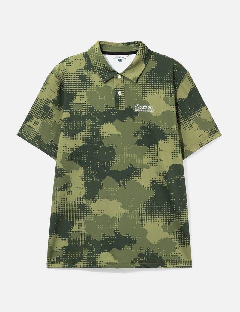 Malbon Golf ARSHAM FAIRWAY STEALTH POLO - Sleek performance golf