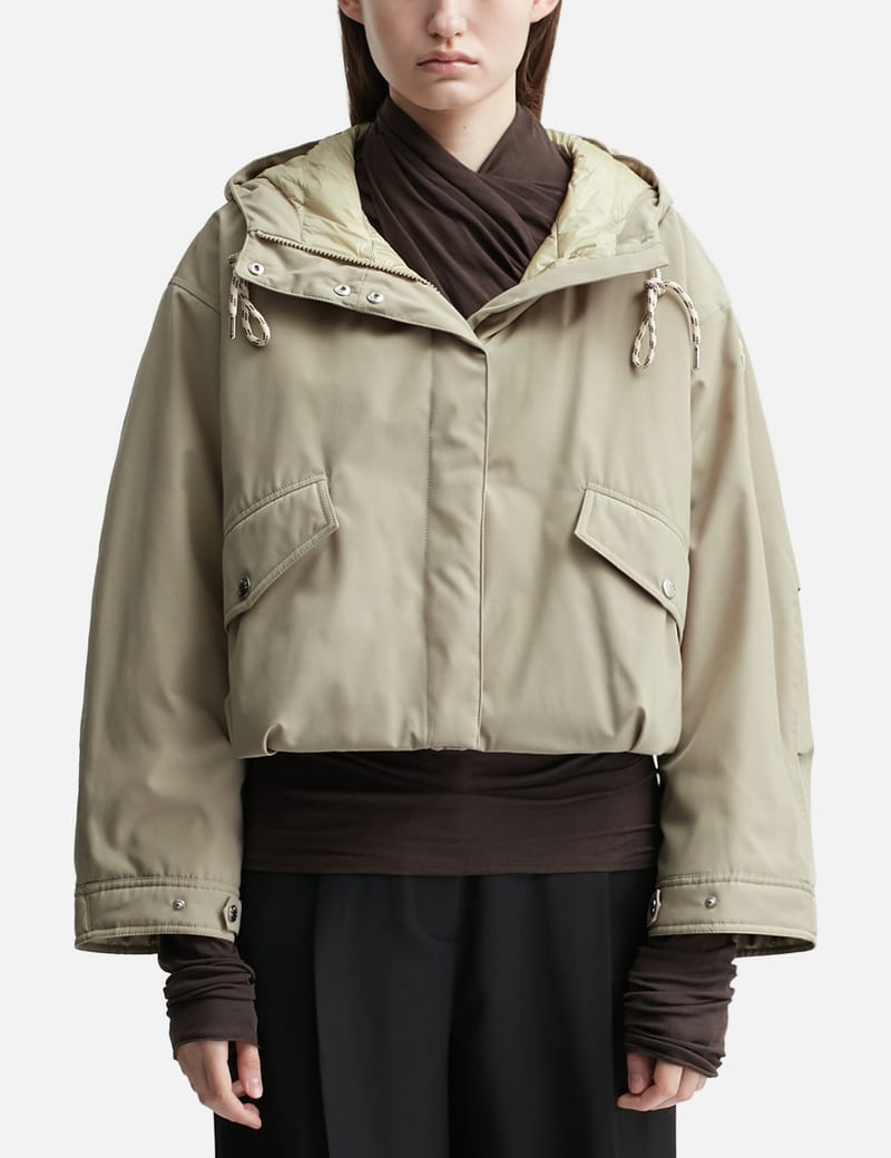 Moncler Eucalyptus Hooded Short Down Jacket - ベージュのショート