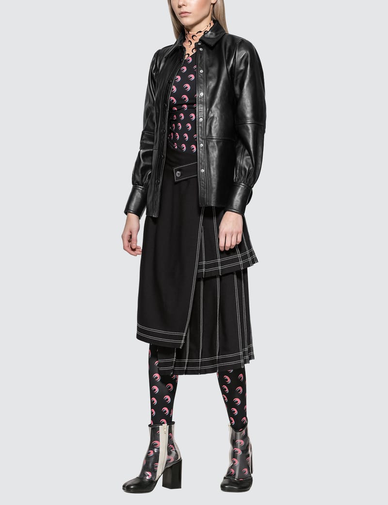MARINE SERRE カミユレヘットリルクレセントムンハレエフラット Marine Serre - Split Crescent Moon Top | HBX - Globally
