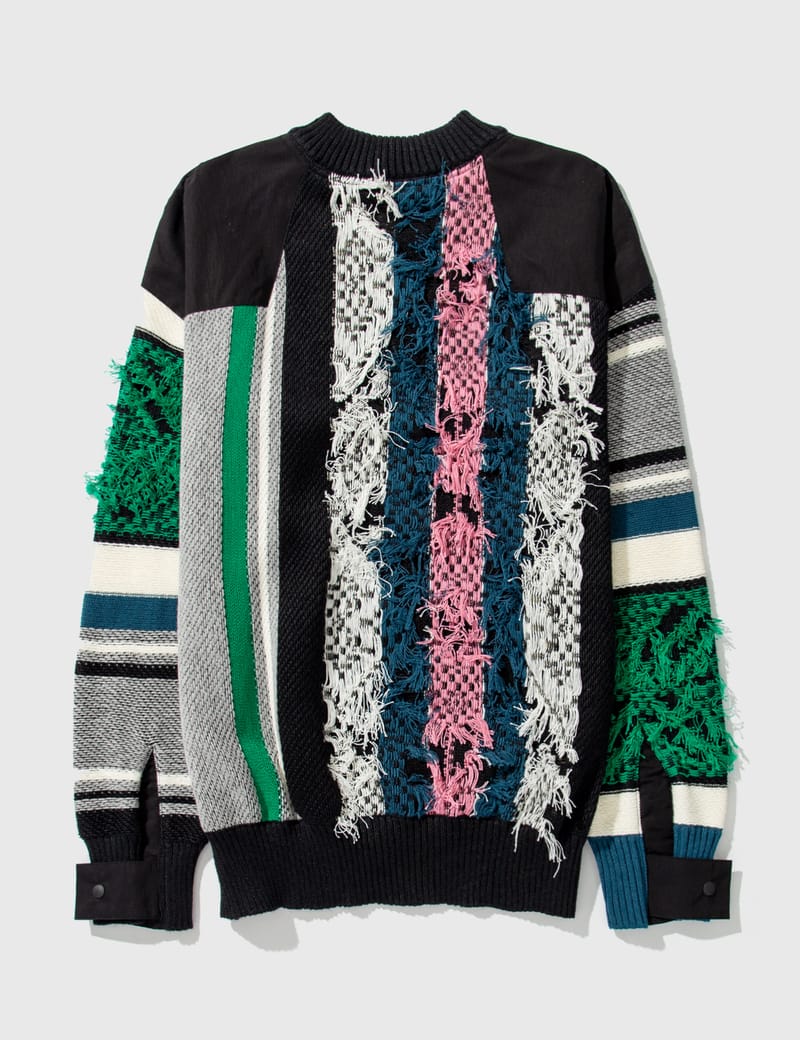 Sacai - Rug Jaquard Knit Pullover | HBX - Globally Curated Fashion