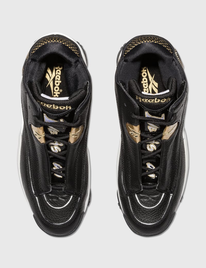 Black and outlet gold iverson shoes