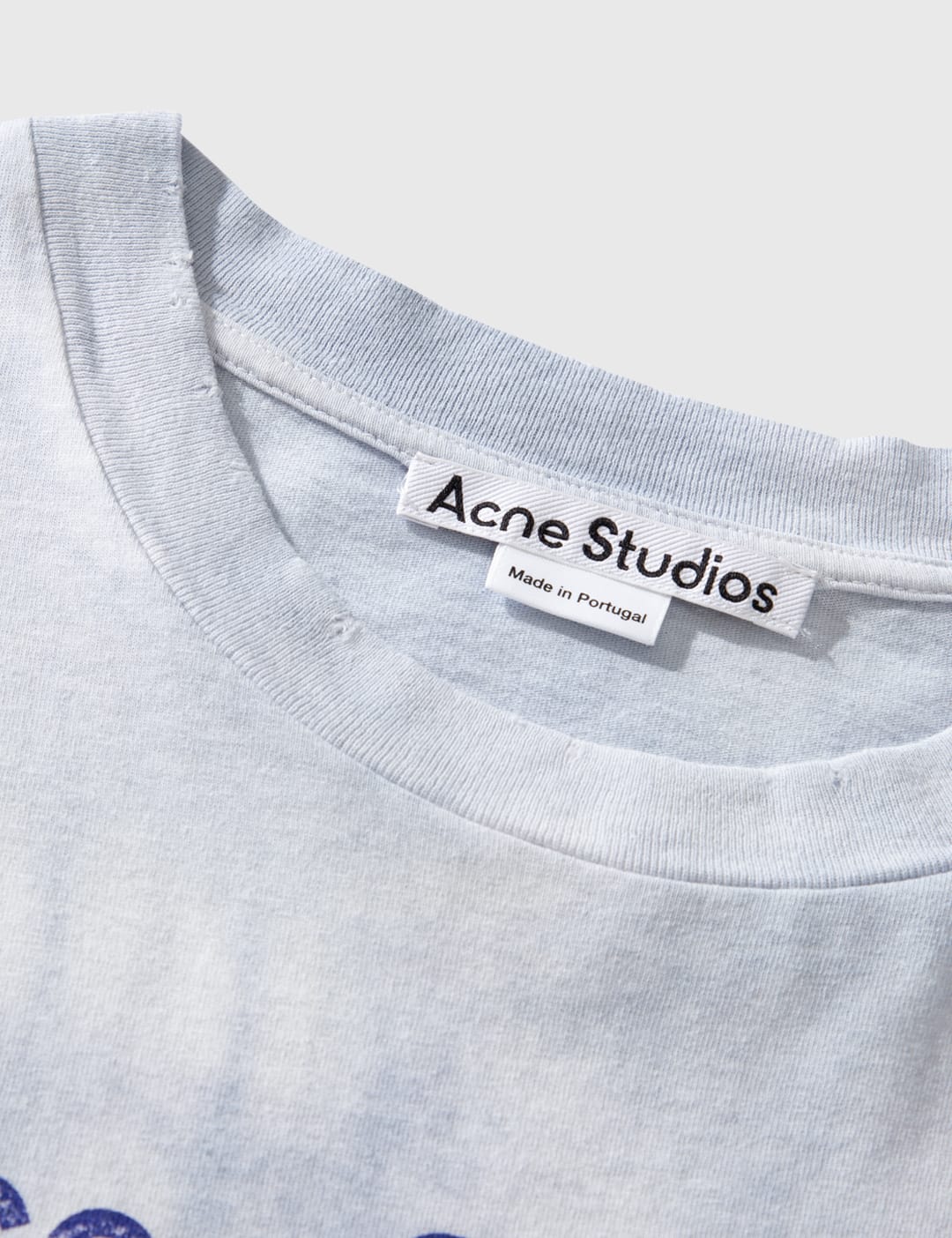 acne studios tシャツ 正規品 ブルー ロゴ