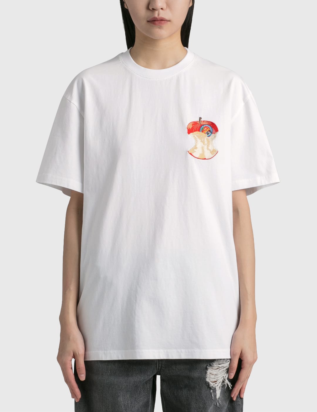 JW Anderson - Apple Core Logo T-shirt | HBX - Globally Curated Fashion and  Lifestyle by Hypebeast