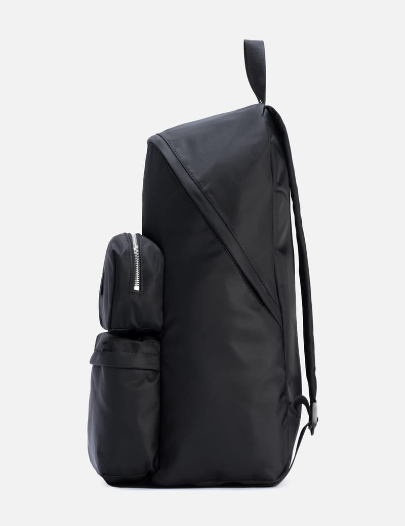 MM6 MAISON MARGIELA ブラック Numeric バックパック MM6 Maison Margiela Numeric Backpack - マットナイロン×カーフレザー
