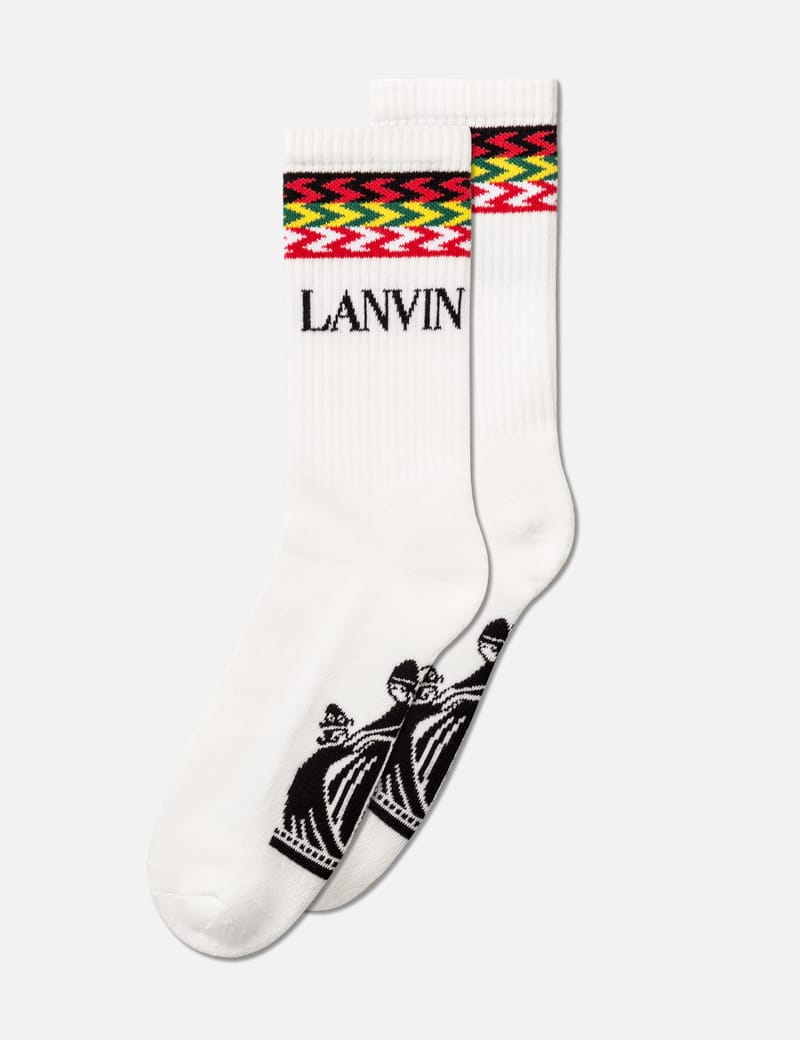 LANVIN | COTTON SOCKS WHITE & MULTI ソックス AM-SABSK2-1CCU-P258102_1.jpg?