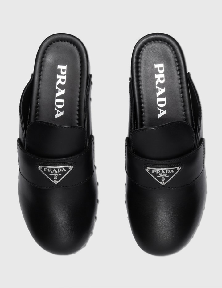 Prada Leather Clogs HBX Globally Curated Fashion and Lifestyle by