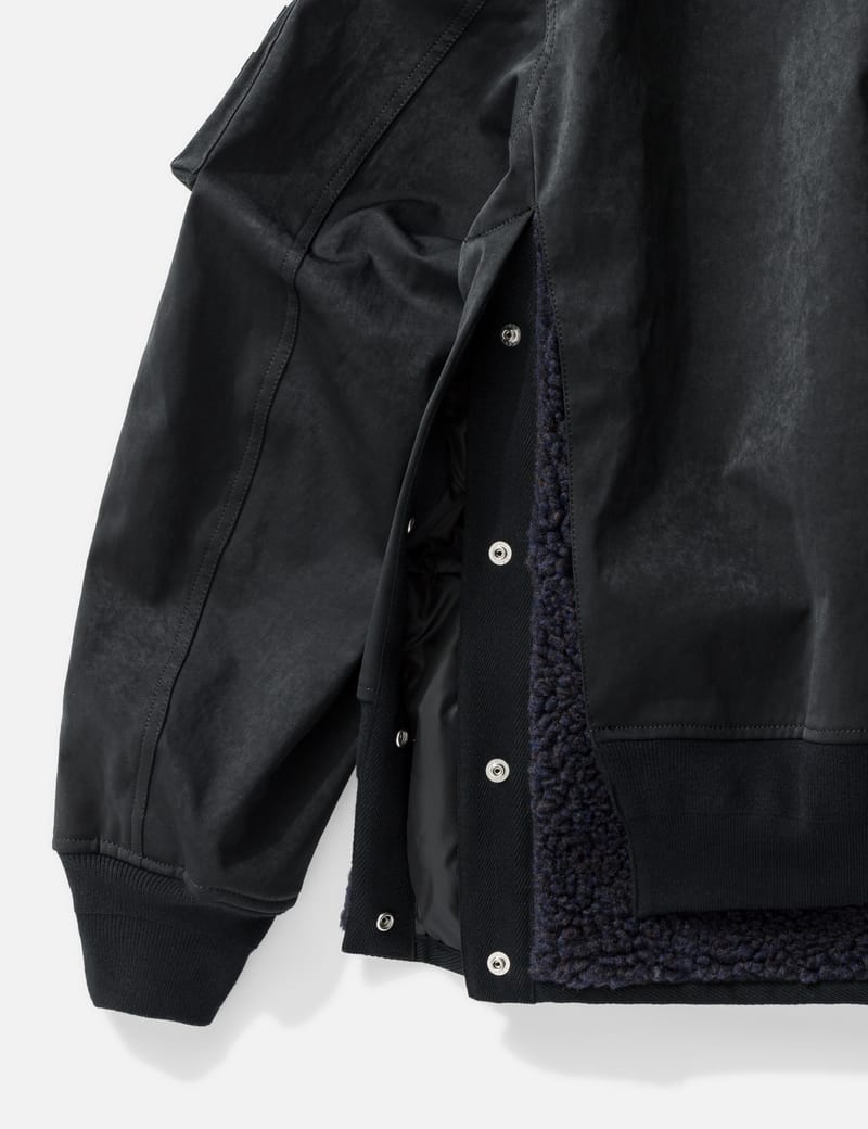 Sacai - Faux Suede Mix Blouson | HBX - Globally Curated Fashion