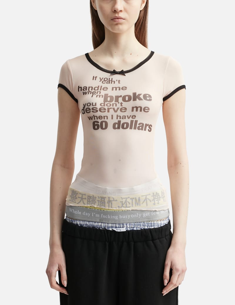国産品 Praying Curated Globally - HBX | Top Sheer Dollars 60 - トップス