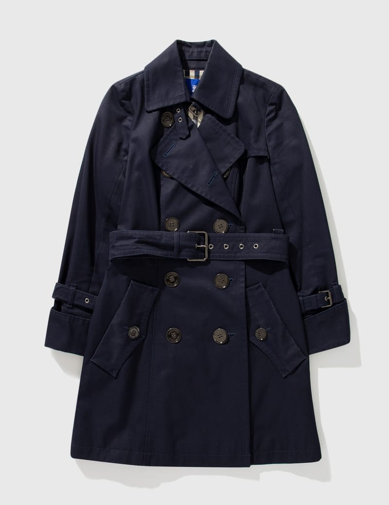 Burberry blue 2024 label coat