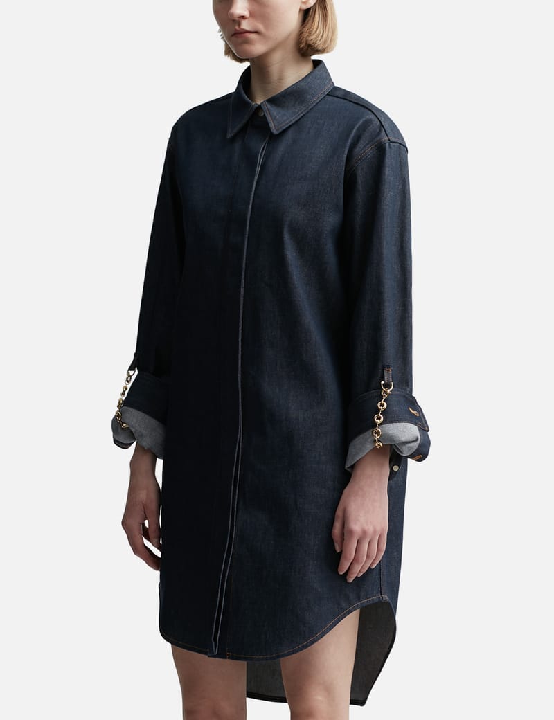 Loewe - CHAIN SHIRT DRESS | HBX - Globally Curated Fashion