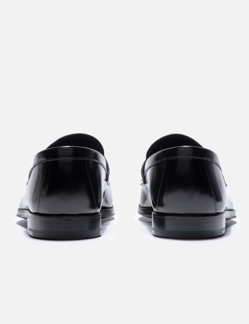 Prada - Brushed Leather Loafers | HBX - Globally Curated