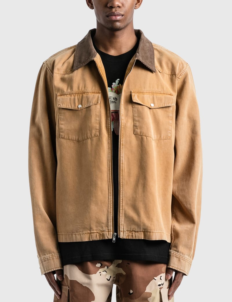 WASHED CANVAS ZIP SHIRT stussy 2022aw トップス シャツ le-routeur