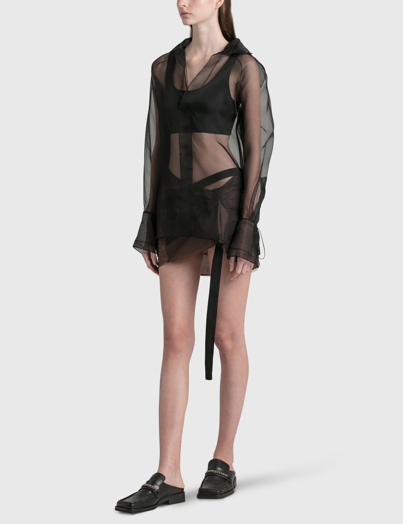 Nensi Dojaka - Oversized Sheer Pullover Shirt | HBX - Globally