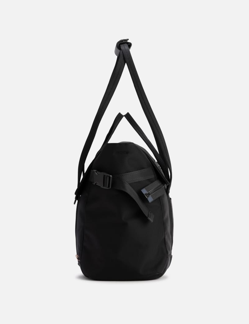 Hender Scheme Module Tote Bag - Black nylon with cow leather trim