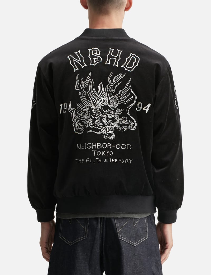 NEIGHBORHOOD Souvenir Jacket - リバーシブルで刺繍入りのベロア調
