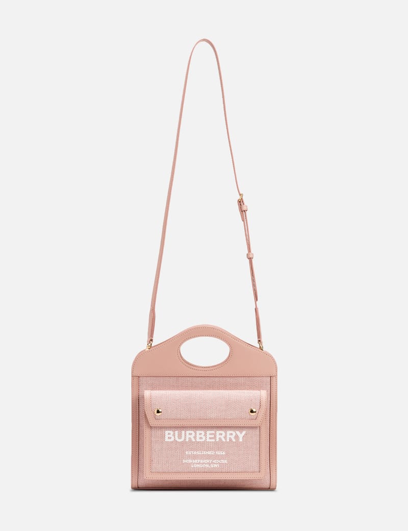 Burberry - ミニ コットンキャンバス&レザー ポケットバッグ | HBX