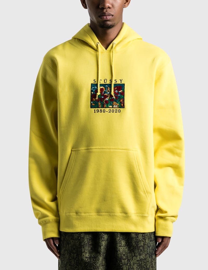 St ssy Stussy Irises App. Hoodie HBX Globally Curated