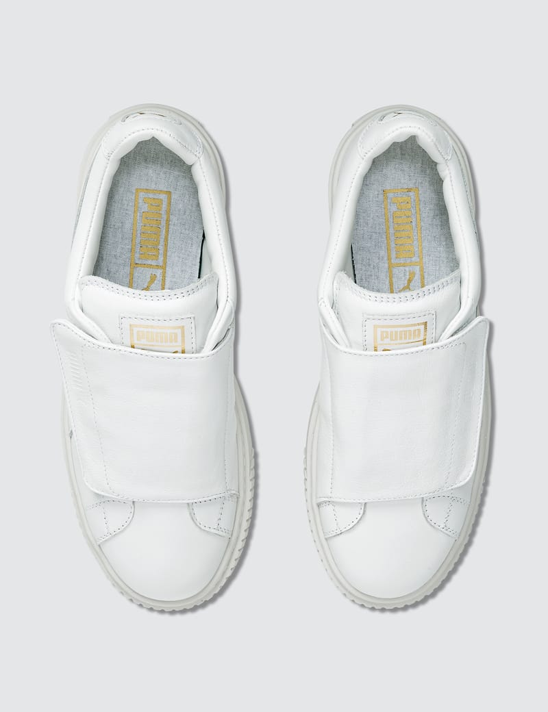 Puma basket platform on sale big velcro sneakers