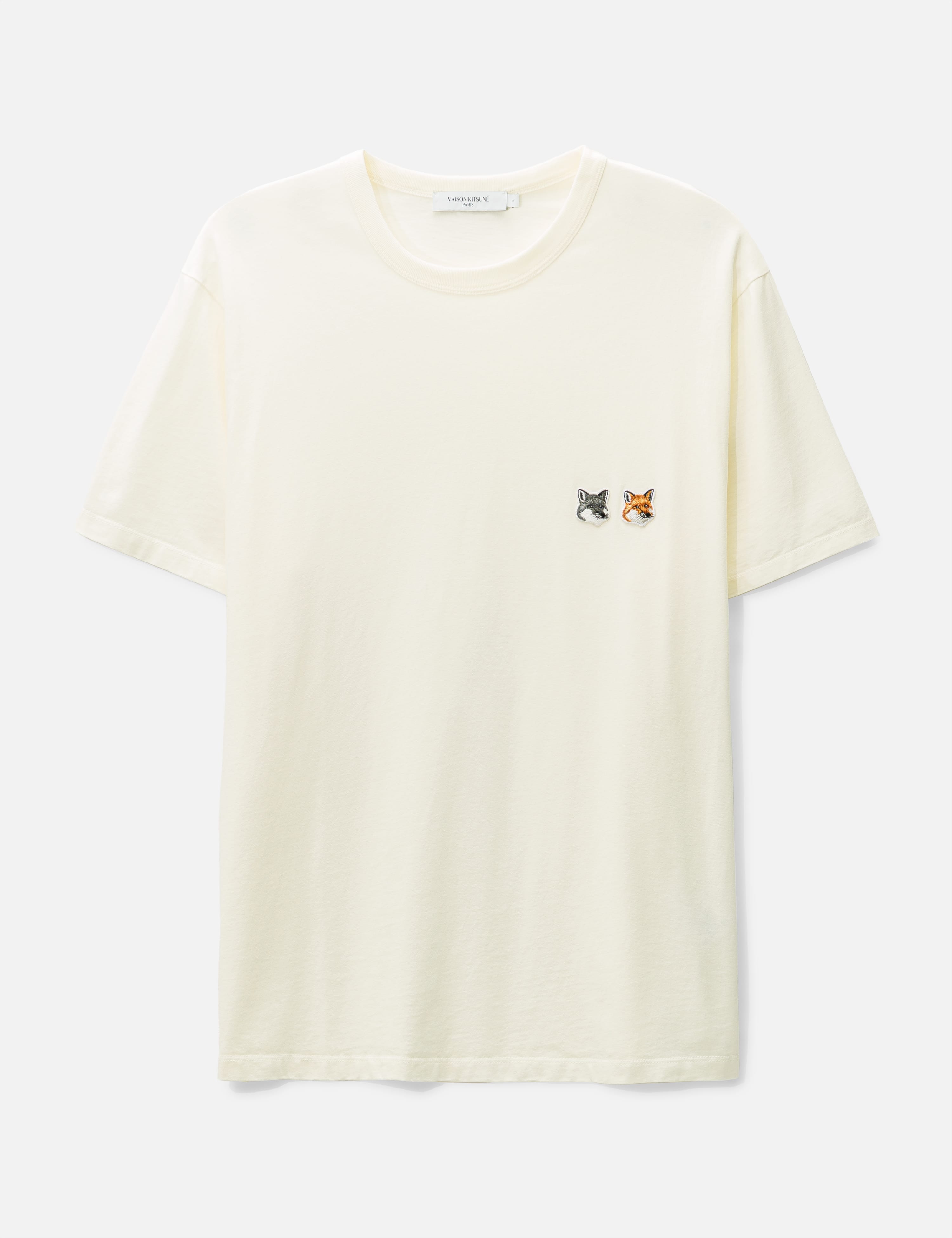 Maison Kitsuné - ダブル フォックスヘッド パッチ クラシック Tシャツ ...