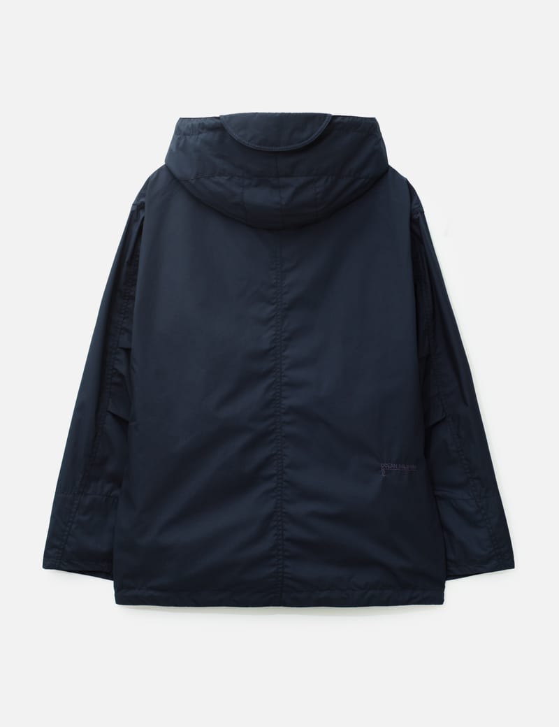 Nanamica Hooded Deck Jacket - Oversized water-repellent jacket in