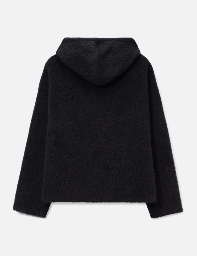 Our Legacy Full Zip Hood - Textured wool-blend hoodie in Italian