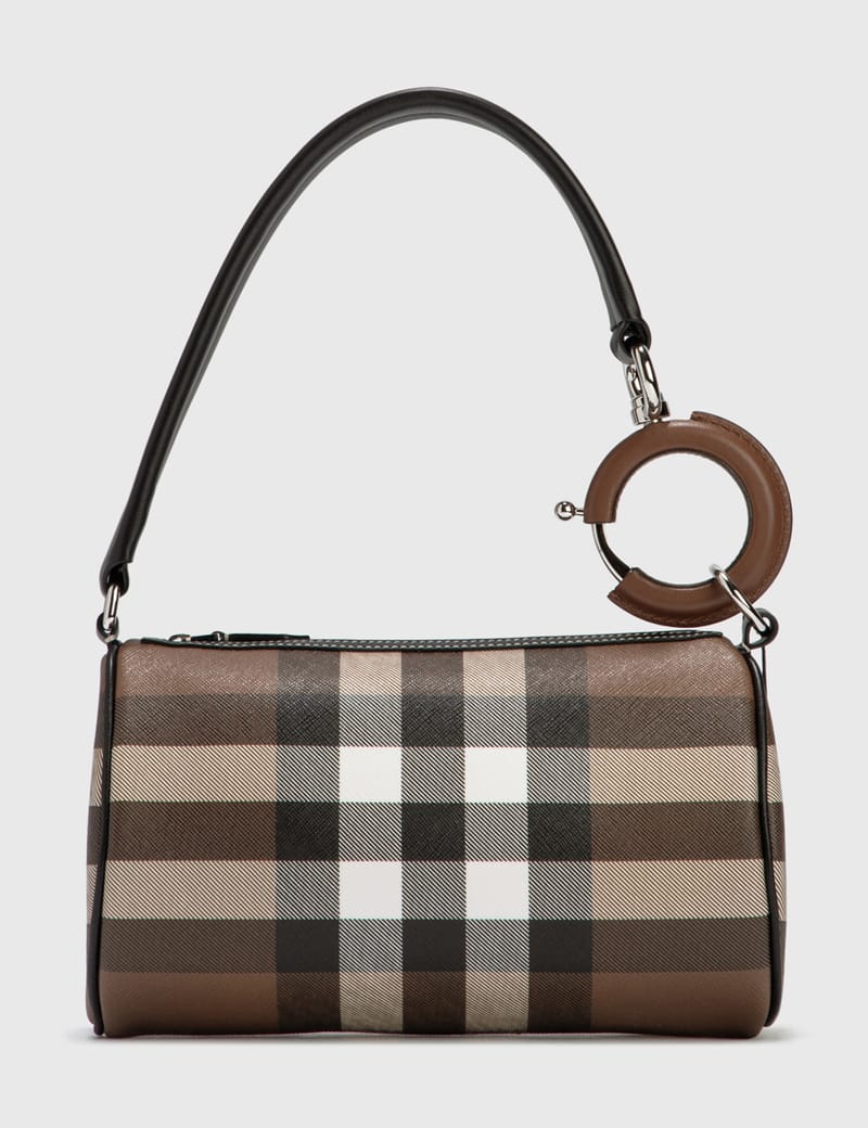 Burberry - Mini Check and Leather Rhombi Bag | HBX