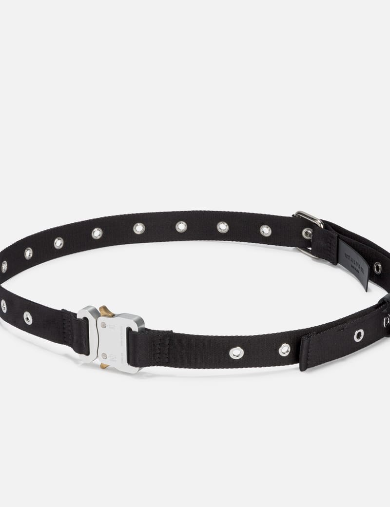 1017 ALYX 9SM black bonded cotton rollercoaster belt