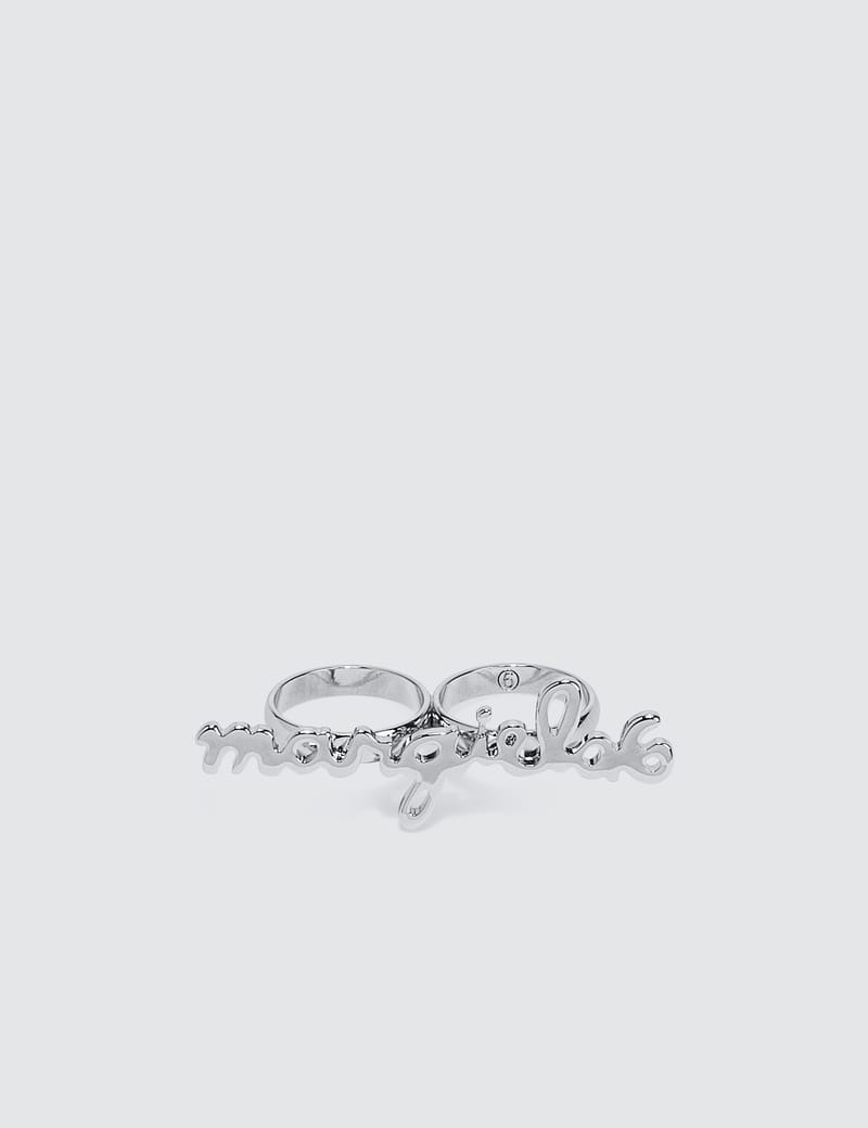 【GWセール】定価6万、Maison Margiela Double Ring MM6 Maison Margiela - Logo Double Ring | HBX