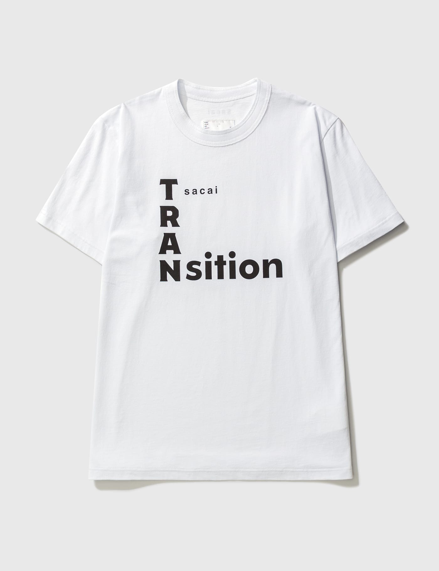 Sacai - TRANsition Tシャツ | HBX - ハイプビースト(Hypebeast)が厳選 