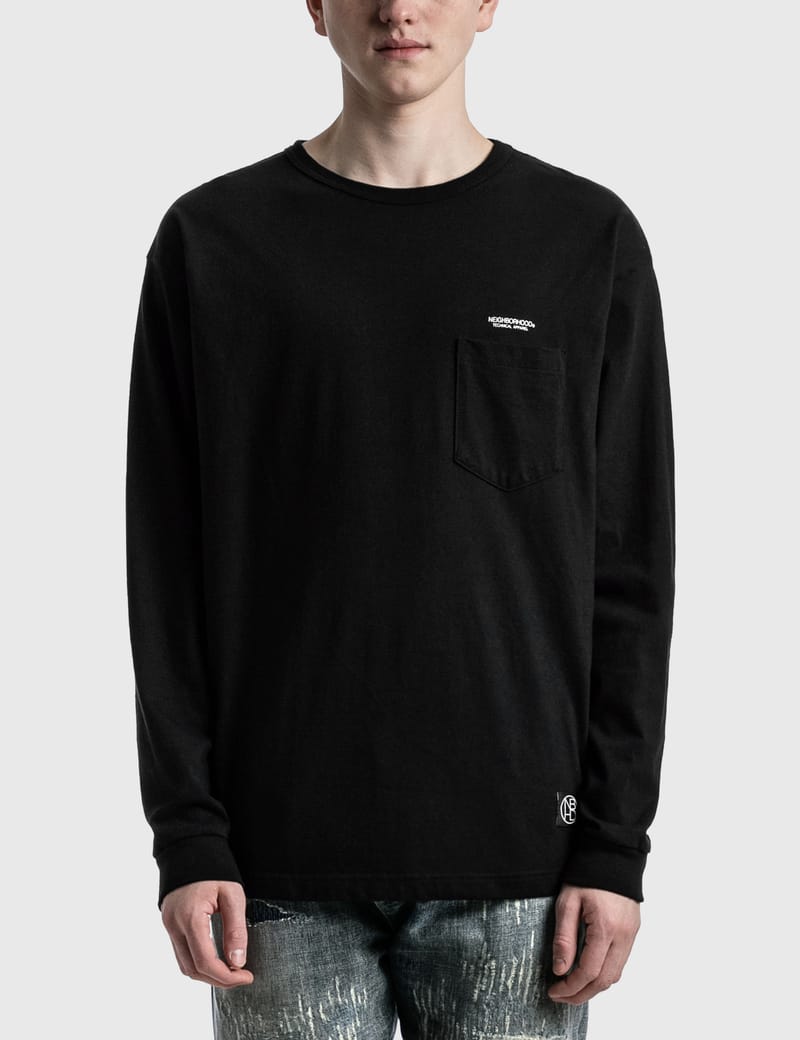 NEIGHBORHOOD ブラック クルーネック NEIGHBORHOOD（ネイバーフッド） 11AW G.S./AW-CREW.LS 112ORNH-KNM01